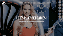 Tablet Screenshot of betgames.tv